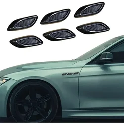 2/6pcs Car Fender Trim Decorative Intake Universal Auto Air Flow Bumper Side Vent Decal Automobiles Exterior Accessory Parts