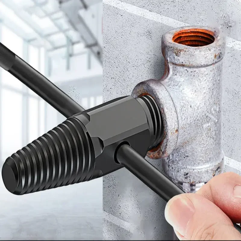 

Double Head Wrench Faucet Valve Broken Screw Extractor Set Pipe Remover Tools Damaged Wire Water Pipe Bolt Broken Removal Tool