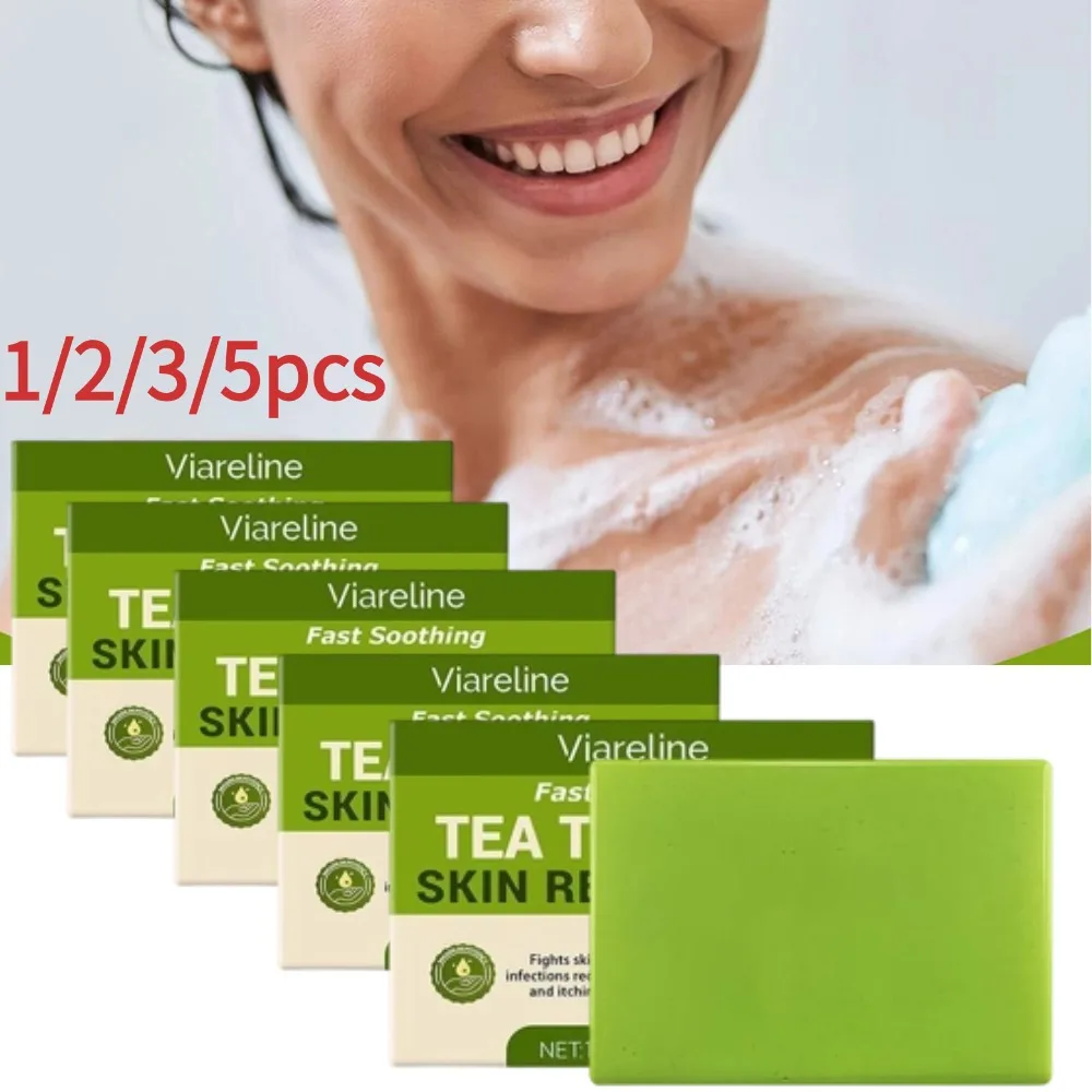 

Tea Tree Oil Skin Soap Moisturizing Oil Control Deep Cleaning Refreshing Face Wash Foam Body Bathing Handmade Soap