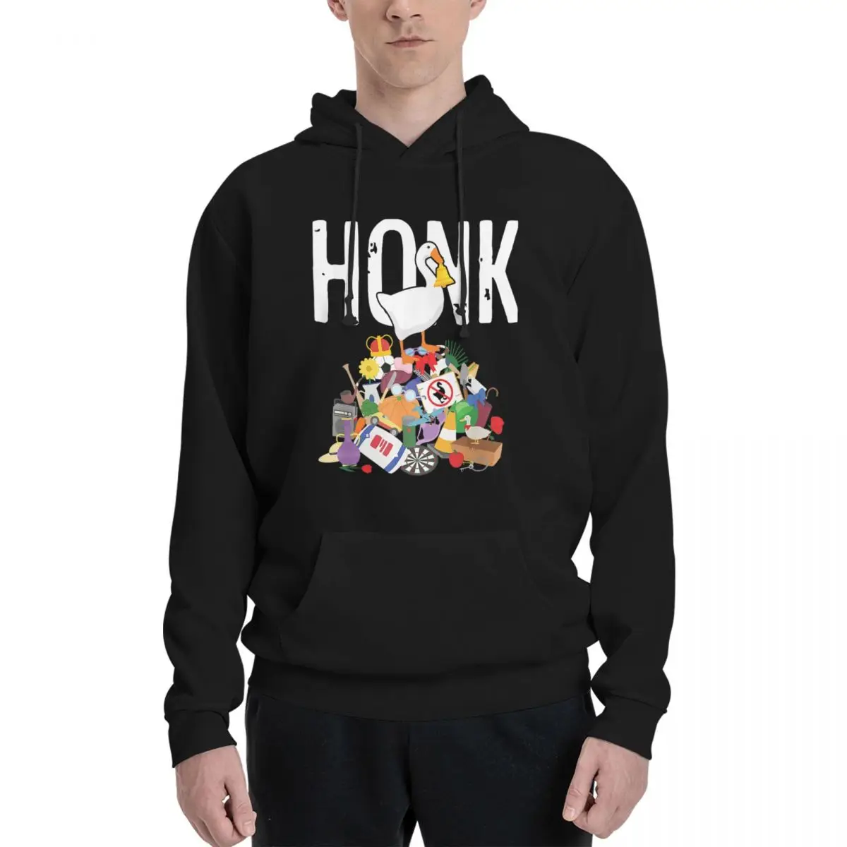 2024 Top Quality Gooses Game Honk Untitled Goose Addiction Press To Honk Men's Sweater Medium thickness soft fabric Men's hoodie