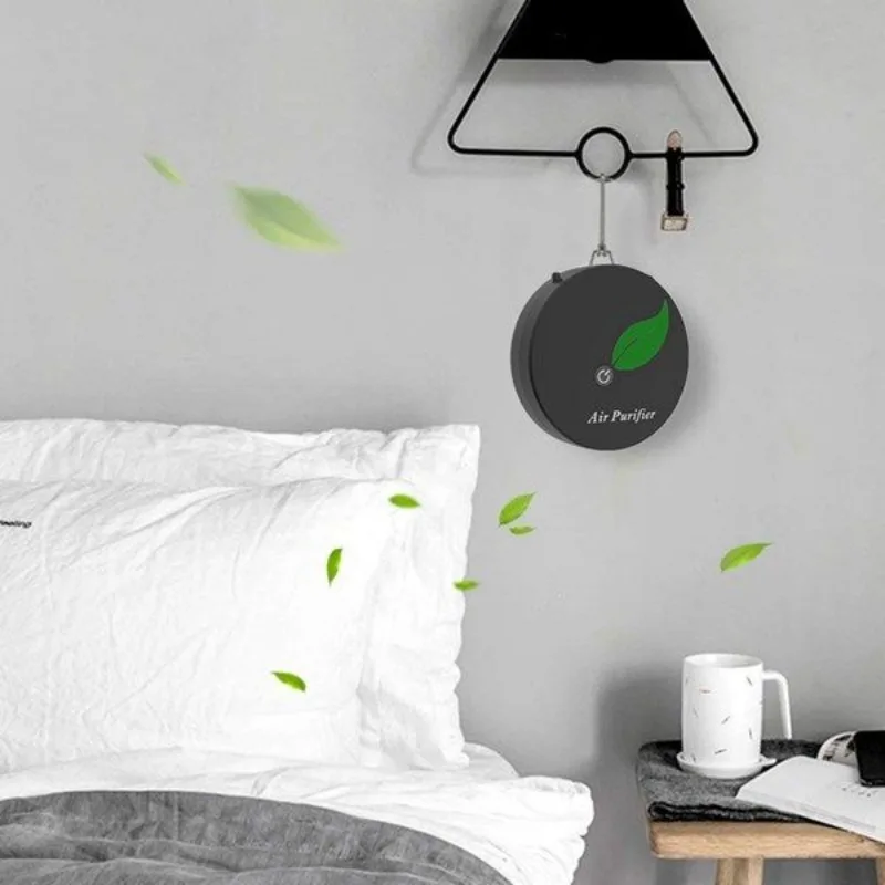 Portable Negative Ion Filtration System Quiet Air Freshener Kitchen Bedroom and Hotel Air Ionizers with Odor for Car Office Usb