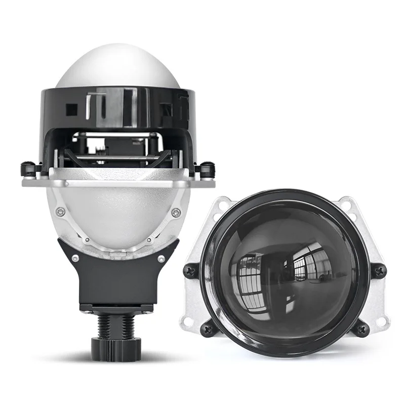 

90W 3-Inch Bi-LED Headlight Projector Single Lens Retrofit Super Bright Penetration Car Accessories H4 H7 Universal