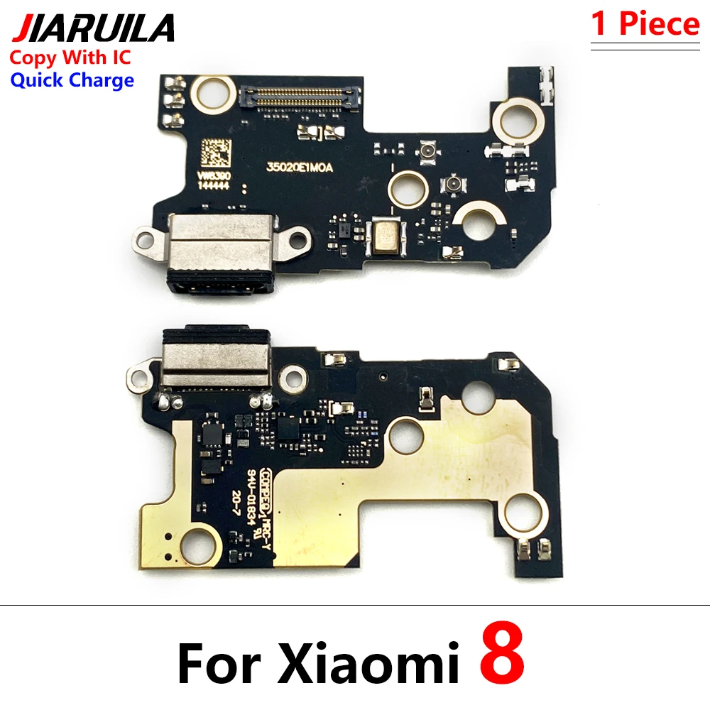 50Pcs，Dock Connector Micro USB Charger Charging Port Flex Cable Board With Microphone For Xiaomi Mi 8 9 10 11 10T Lite 9 Se 9T