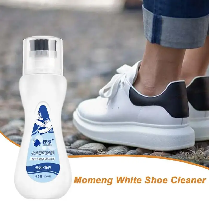 100ml Shoe Cleaner Foam Cleaner with Brush Cleaning Stain Dirt Foam Cleaner Sneaker Cleaner Decontamination White Shoes Cleaning