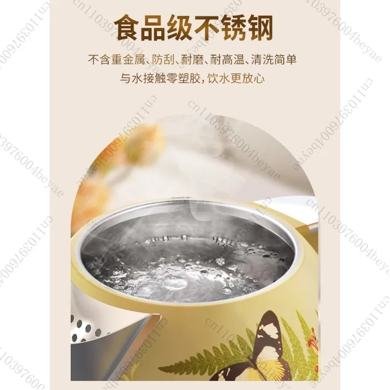 غلاية كهربائية منزلية قديمة 304 من الفولاذ المقاوم للصدأ فشل الطاقة الأوتوماتيكي غلاية مفتوحة صغيرة