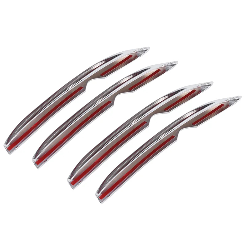 Precise 4Pcs Front Bumper Front Fog Grille Trim Strips For Mercedes Benz CLA200 CLA 260 2020-2023 Car Styling Decoration Sticker