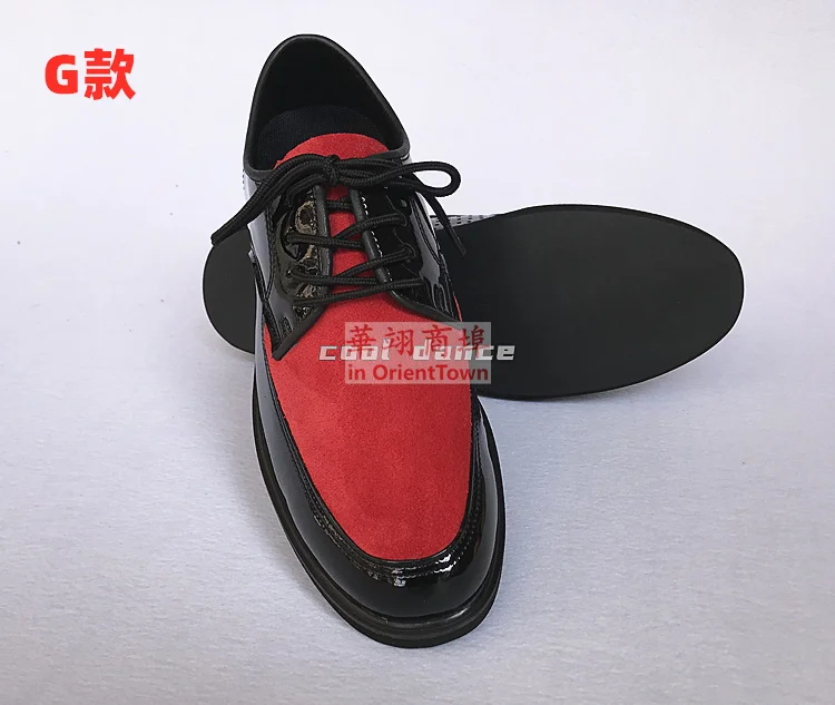 COOL DANCE Polychrome Poppin Shoes Street Block Locking Microfiber Skin Shoe Funky Dance Multicolour Leather Shoes