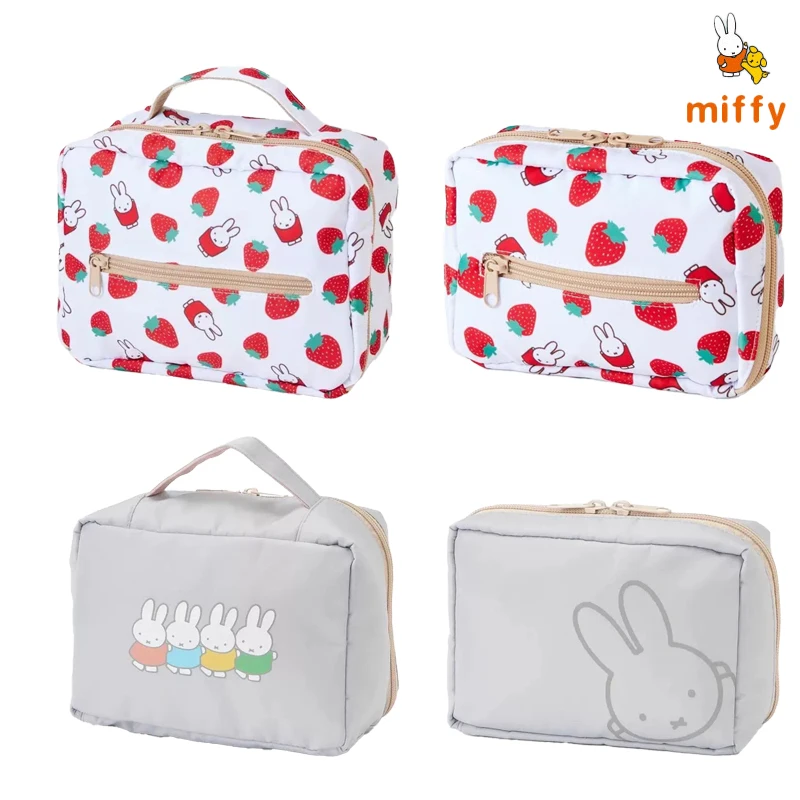 

Cartoon Miffy Storage Bag Anime Multiple Styles Portable Handbag Kawaii Multi-functional Makeup Storage Bags Girls Perfect Gifts