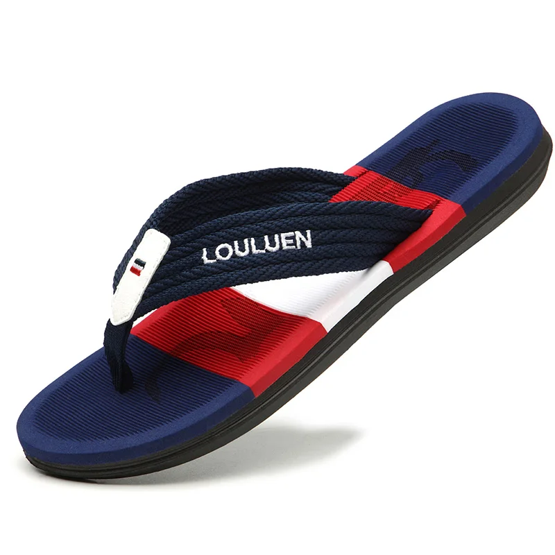 High Quality Brand Hot Sale Flip Flops Men Summer Beach Slippers Men Fashion Casual Beach Men Flip Flops Summer Outdoor