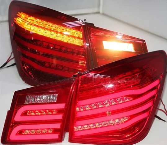 Video Car tail lights for taillight Chevrolet Cruze 2015~2017/2009~2013LED Cruze Tail Light Rear Lamp DRL+Brake+Park+Turning