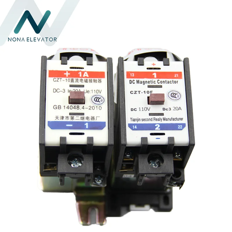 Contator magnético dc do elevador CZT-10 CZT-10F contator eletromagnético dc110v para peças comerciais do elevador