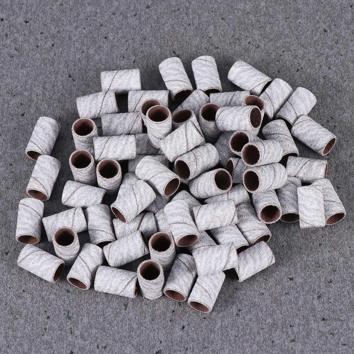 100 قطعة مجموعة أربطة صنفرة الحمار الوحشي الأبيض شريط تلميع الأظافر الاحترافي لإزالة جل الأكريليك تشكيل مزيج اصطناعي طبيعي #5