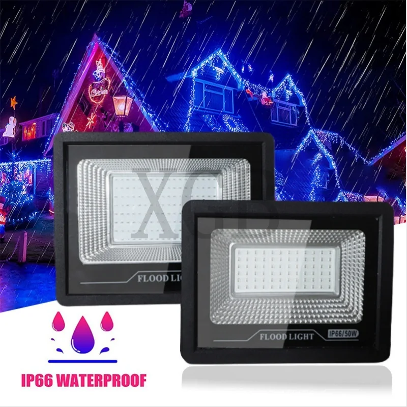 

Ultra Violet LED FloodLight 50W 100W 150W SMD2835 AC220V IP66 For Fluorescent Party Stage Theater Purple Light LED FloodLight