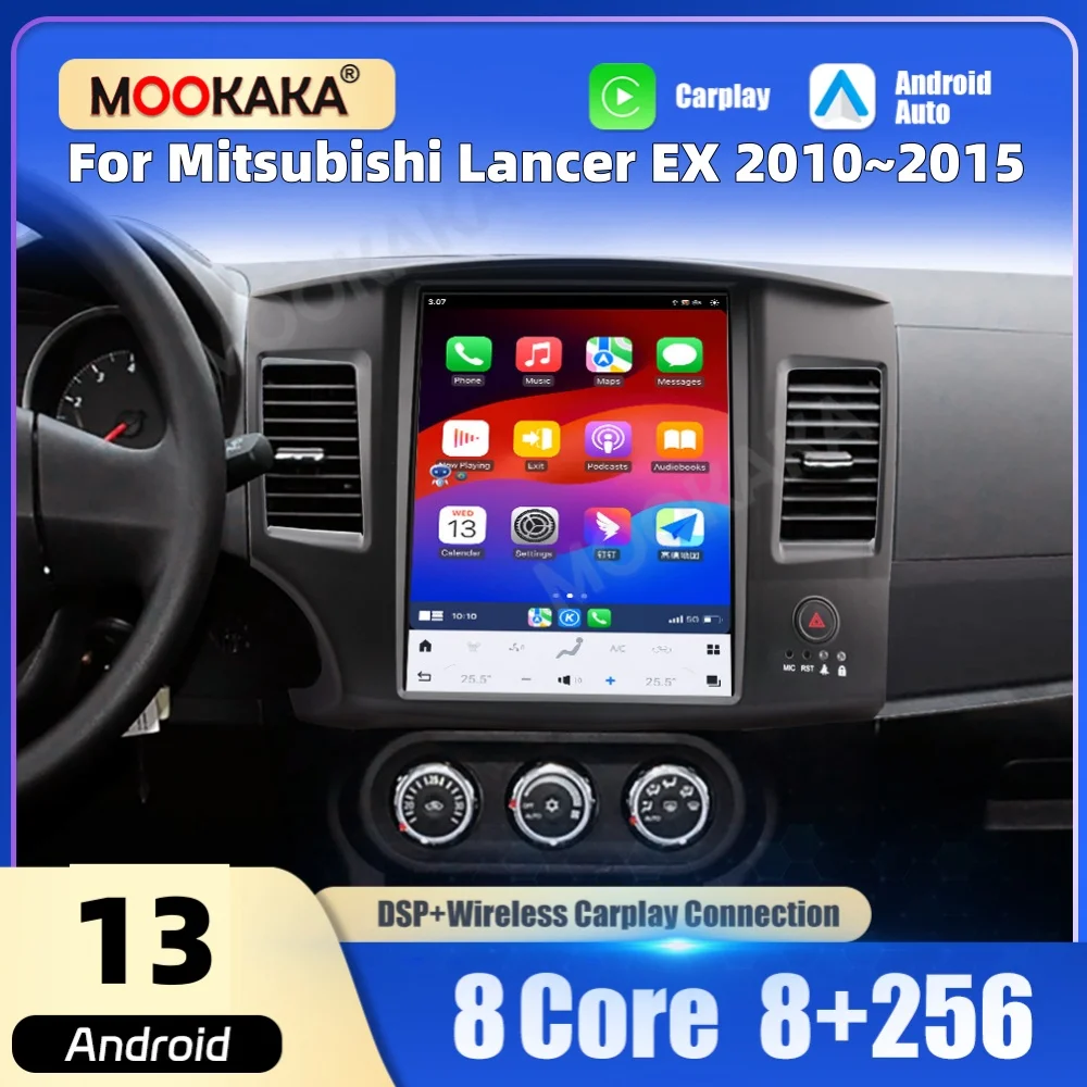 

12,1-дюймовый автомобильный мультимедийный плеер с Android-экраном для Mitsubishi Lancer EX 2010~2015, автомобильное радио, GPS-навигация, CarPlay, автомагнитола.