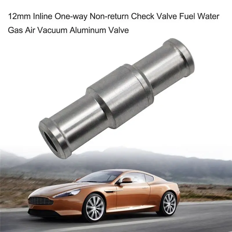 DT19 3 Pcs 8mm Check Valve Brake for Servo Booster Inline One Way Non Return Valve Aluminum Alloy