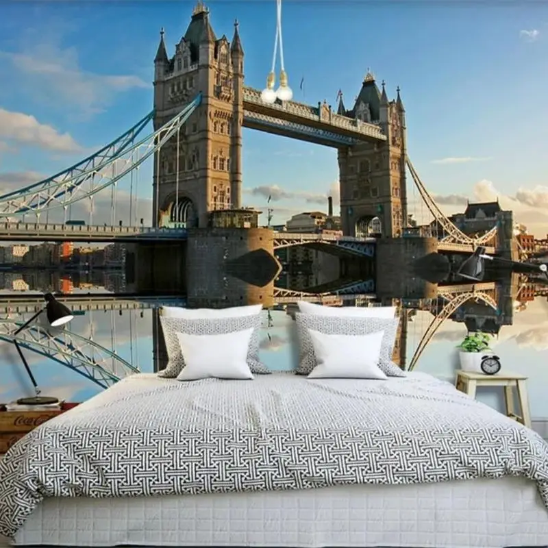 

beibehang Custom wallpaper 3d Photo mural living room background wall bridge landscape Papel tapiz Papel de parede 3d wallpaper