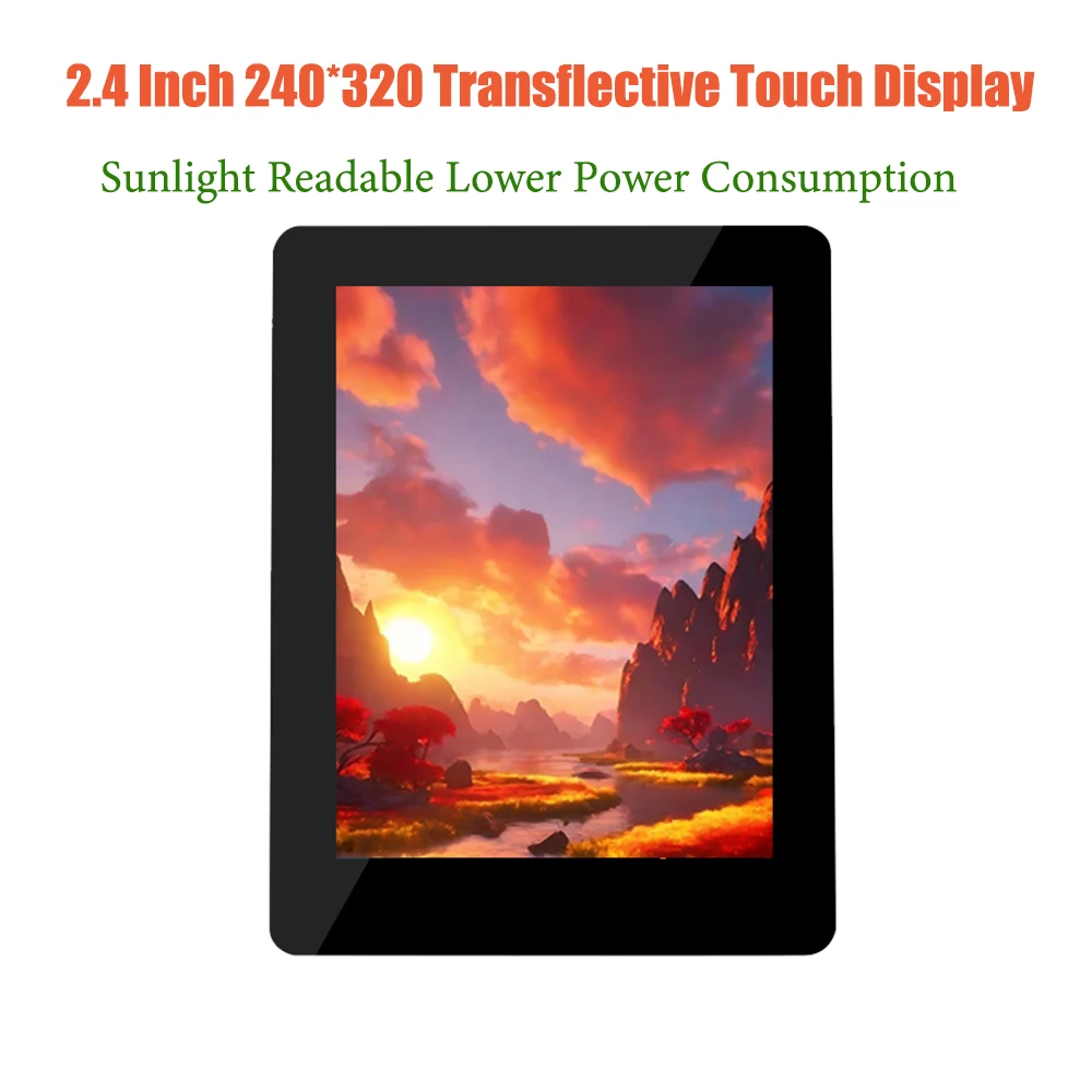 Moduł wyświetlacza TFT LCD o przeciwnie odbijającej powierzchni, czytelny w świetle słonecznym, 2,4 cala, 3,5 cala, rozdzielczość 240*320, 320*480, interfejs MCU SPI, ekran dotykowy. — zdjęcie produktu 2