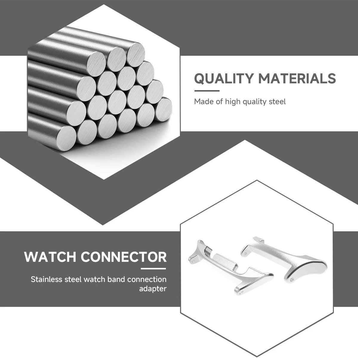 삼성 갤럭시 시계 8 용 어댑터 40/44mm 8 클래식 46mm 시계 밴드 스트랩 22mm 커넥터 팔찌 스테인레스 스틸 케이스