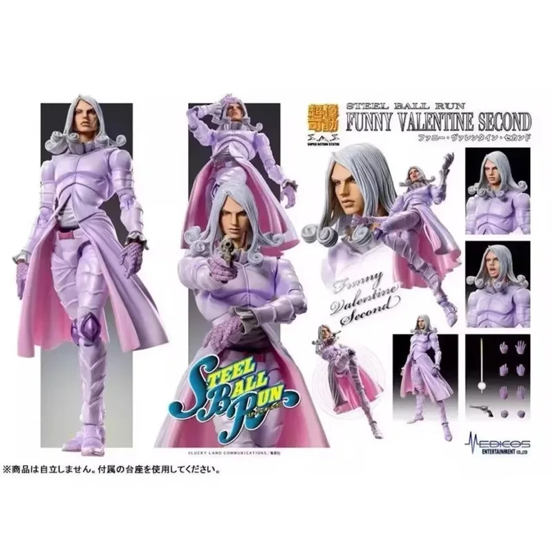 Anime Jojo Bizarre Adventure Funny Valentine Action Figure Movable Collectible Model Desktop Decoration For Anime Fans