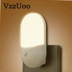 VzzUoo Bedside Lamp Night light EU US Plug LED Night Light AC220V Bedroom Lamp Gift for Children Cute Night Lamp For Corridor WC