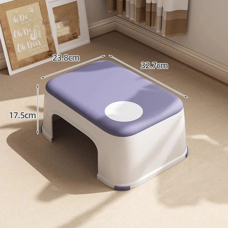 

Household Stackable Thickened Small Benches For Children's Bath And Bathroom Benches Tabouret Modern Minimalist Footstool