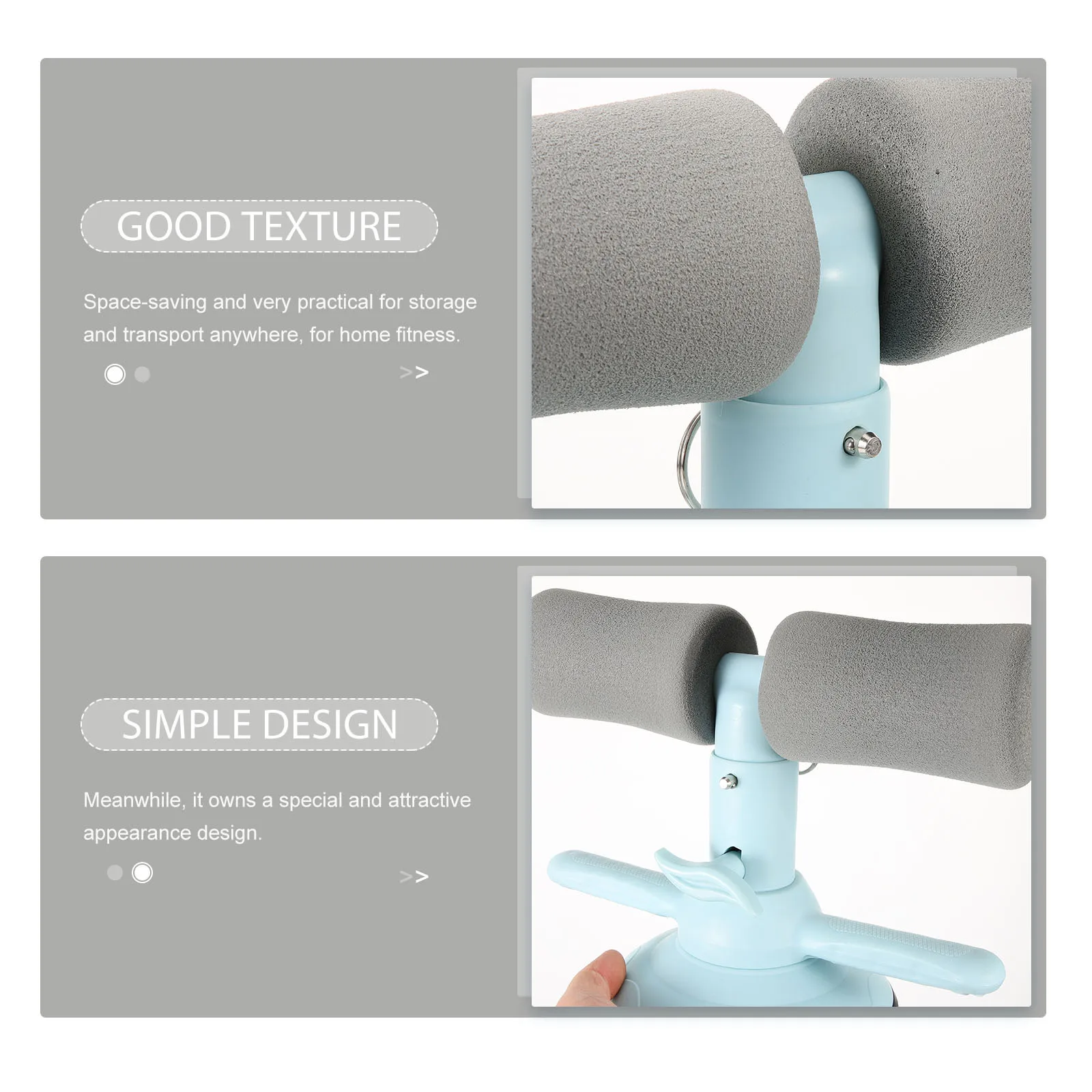 

Household Fitness Equipment Suction Cup Abdominal Curl Assist Adjustable Sit-Up Assist Device Ergonomic Portable Exercise