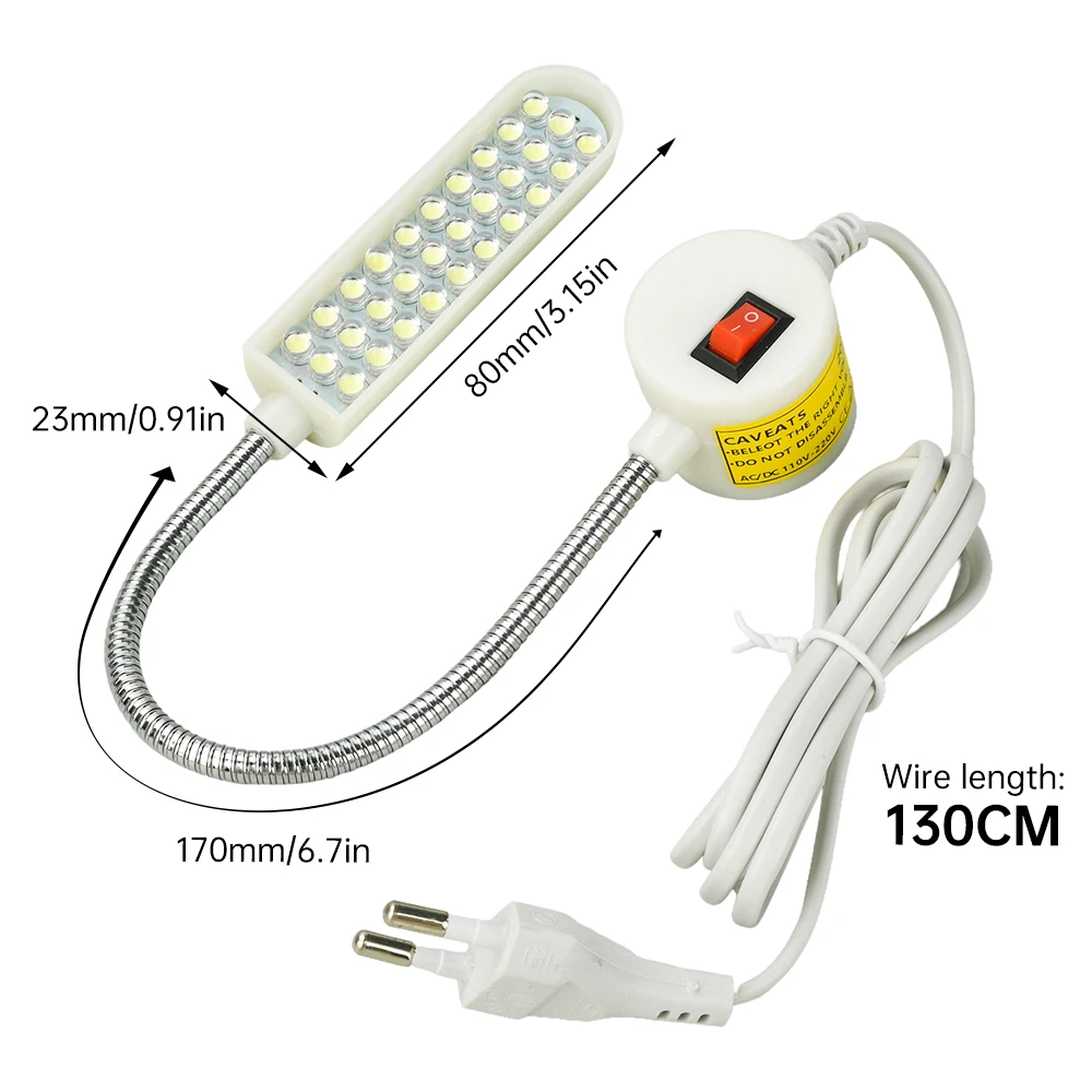 LED Sewing Machine Light, 30-LED Sewing Machine Work Light, Sewing Machine Lamp, Lighting Suitable for Sewing Machines