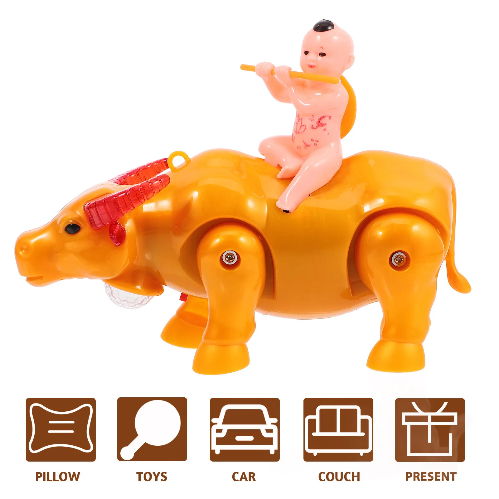 

Электрическая интерактивная игрушка-корова для детей: ходячая, музыкальная, светящаяся, развивающая, забавная, милый подарок для малышей