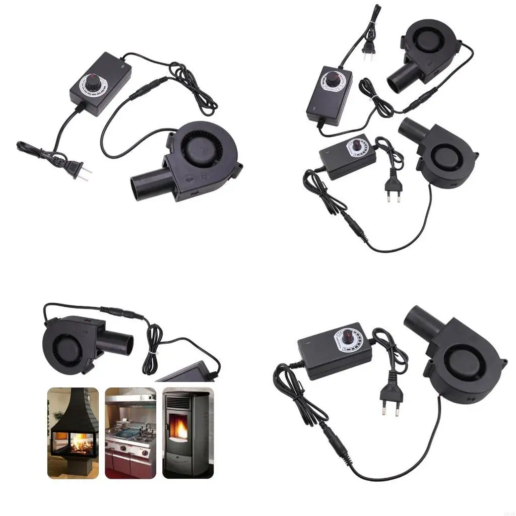 

964E Efficient Mininature Blower Fan for Waste Oil Heating Systems 12V 5500RPM 35CFM Perfect for BBQ Firewood & Metal Melting