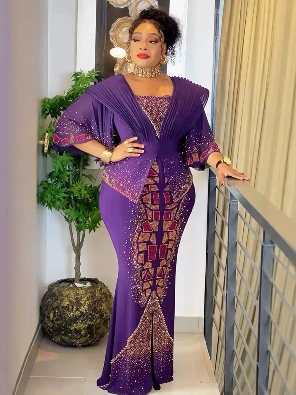 Luxuriöse Partykleider für Damen, langes Meerjungfrauenkleid, glänzendes Abendkleid, afrikanische Kleidung, Hochzeit, Geburtstag, Abschlussball, Maxikleid, Dubai-Kaftan