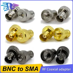 1/3/5/10pcs BNC (Q9)  to SMA RF Copper Connector Female Male Jack Converter BNC/SMA-KJ Disc Nickel Plated for FPV Antennas Wi-Fi