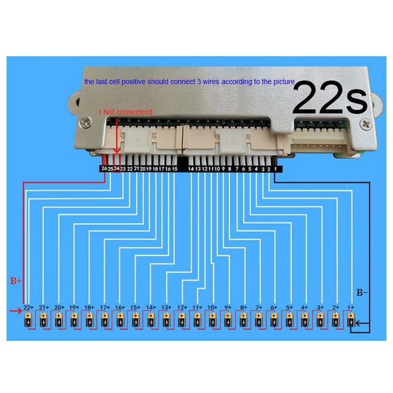 Smart 8S To 22S ANT BMS Li-Ion Lifepo4 LTO Battery 130A Lithium Battery Intelligent Protection Board1 PCB+Aluminum 130A 1Set