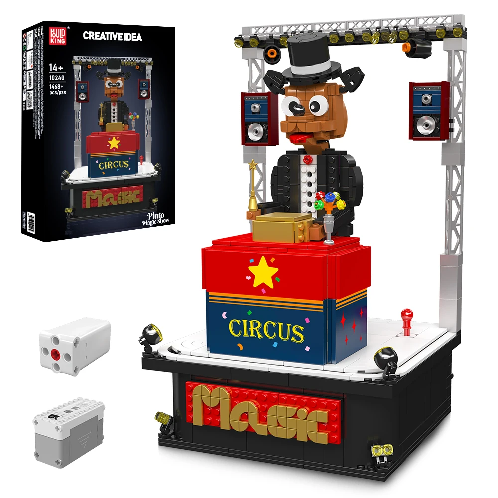 Mould King 10240 Kreatives Spielzeug Das MOC Motorisierte Zaubershow-Baustein-Set Modell-Bausatz Kinder Weihnachtsgeschenk