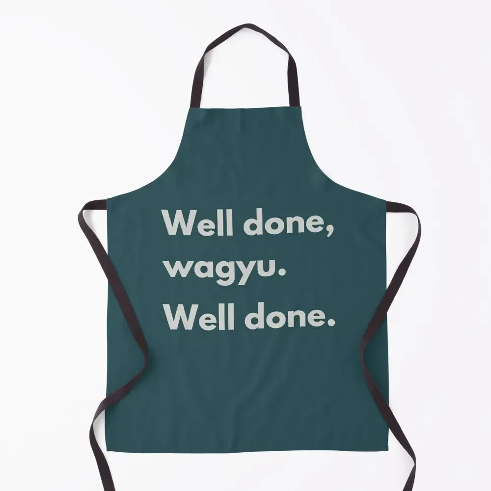 Well done, wagyu. Well done. Apron For Cosmetologist christmas Apron