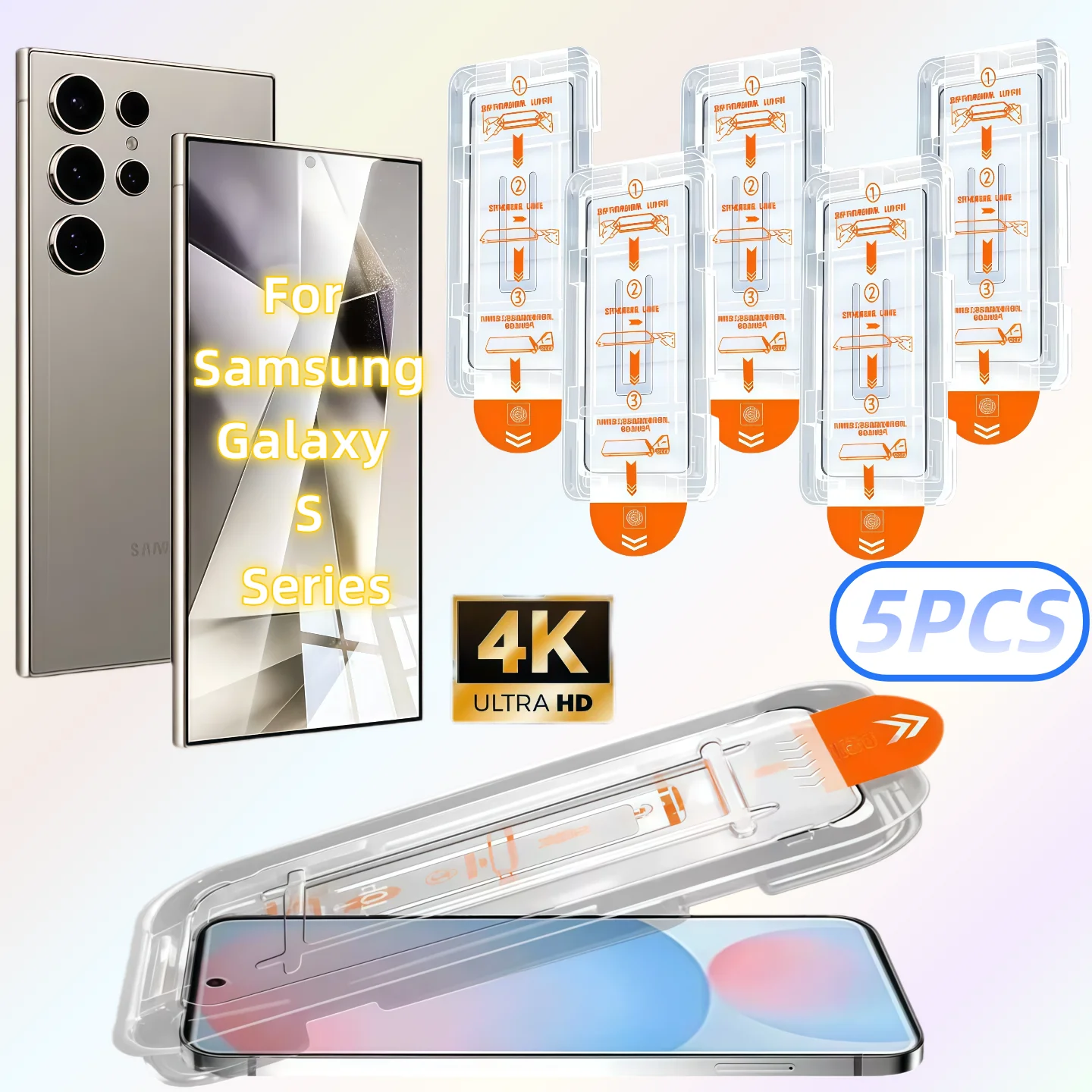 5PCS Hd Tempered Gl…