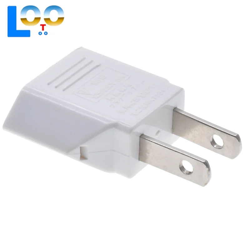 2 قطعة الولايات المتحدة محول القابس السفر الاتحاد الأوروبي إلى الولايات المتحدة JP محول الطاقة محول القابس الكهربائية مآخذ شاحن تيار متردد المخرج