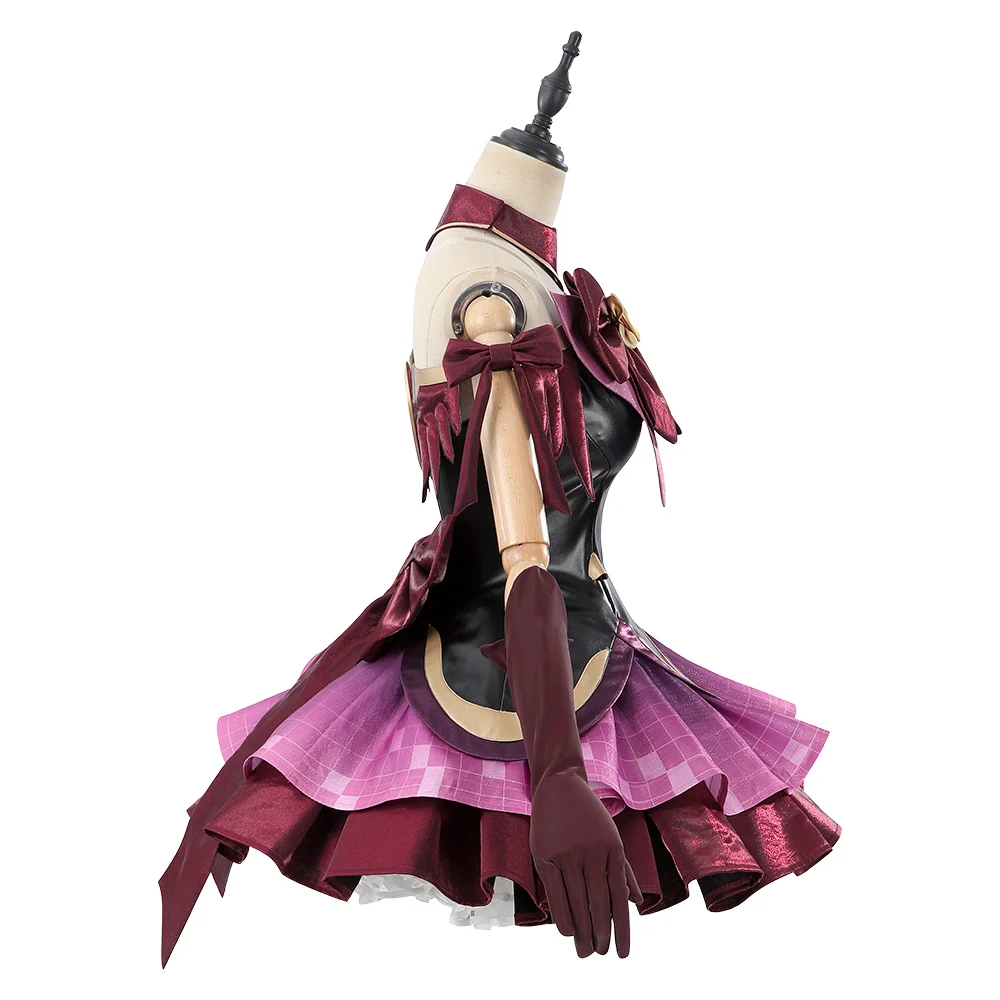 Игра OW Juno, красное, черное платье, реквизит, женские милые костюмы для ролевых игр, аксессуары, костюмы на Хэллоуин, карнавал, вечеринку