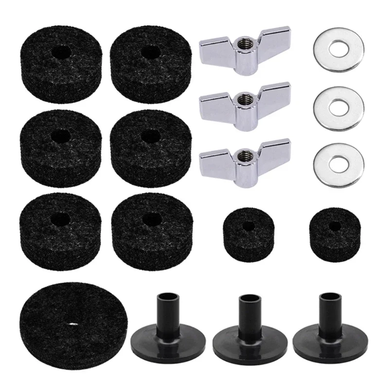 Durable Quick Release Cymbal Stand, Wing Nut Drum Accessory, Percussion Instruments, Musical Accessories, 69HD, 18Pcs Set