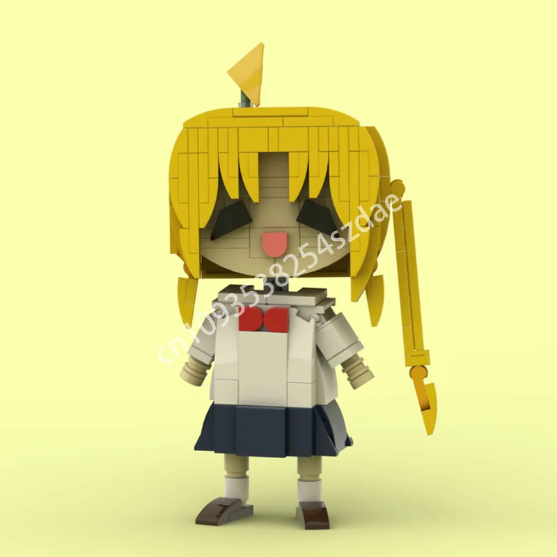 

464 шт. MOC Nijika Bocchis the Rockes, строительные блоки, сделай сам, практические рождественские игрушки, подарок, образовательное строительство