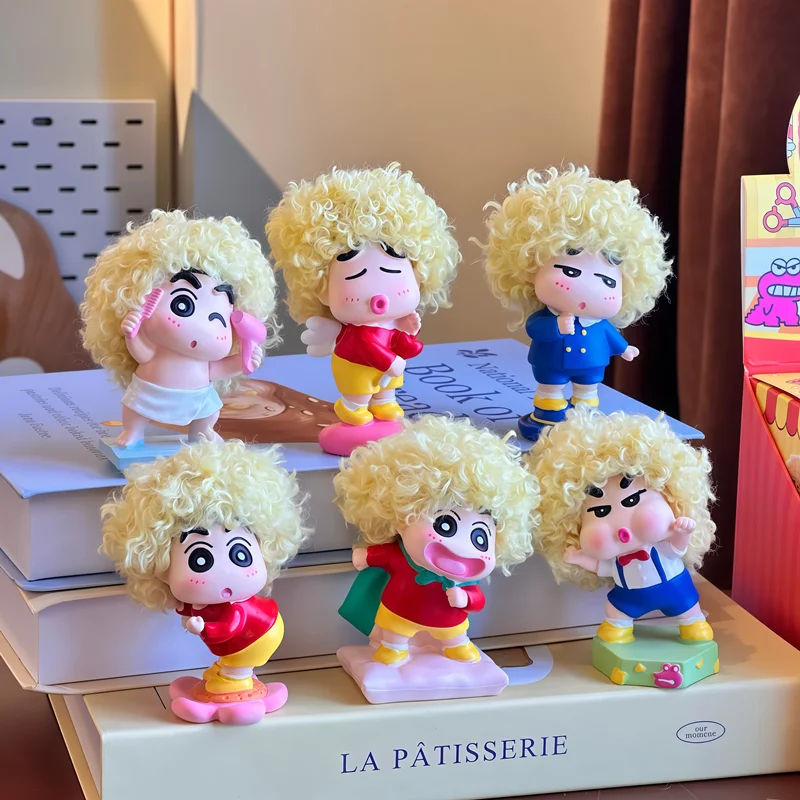 New Crayon Shin-Chan Afro Series Cartoon Anime Figure Model Doll