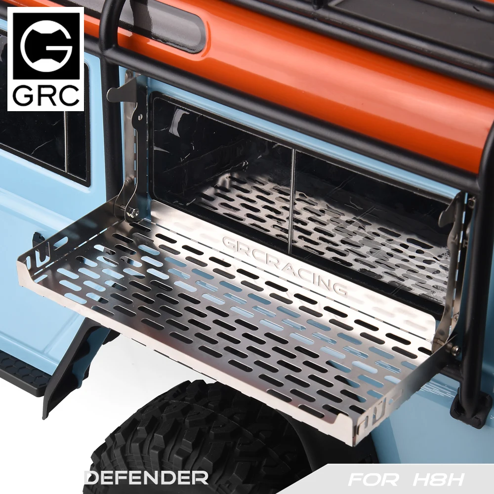 โลหะหน้าต่างด้านข้างโต๊ะพับ/หางโคมไฟ/ประตูอุปกรณ์เสริมสําหรับ 1/8 RC Crawler รถ Traxxas H8H Defender อะไหล่อัพเกรด