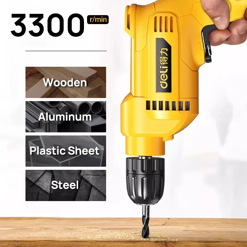 3300r/min High-power Electric Drill Small Hand Drill Multi-function Drilling Screw Drill Screwdriver Power Tools