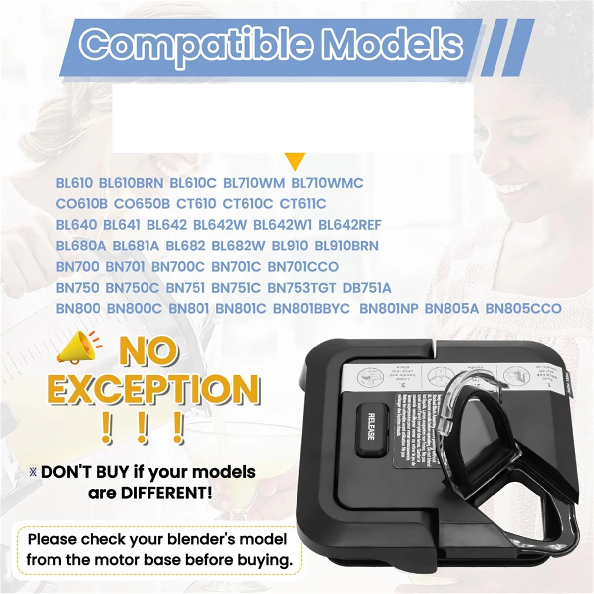 Locking Lid Replacement for Ninja Blender 72oz XL Pitchers, Replacement Square Top Cover for Ninja BL610 BL710WM BN701,HOT