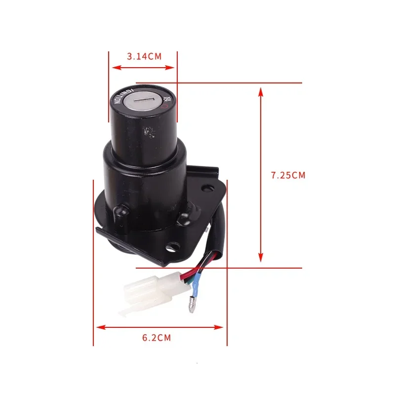 Imagem -05 - Motocicleta Fuel Tank Cap Cap Lock para Yamaha Virago Xv125 Vstar Xv250 Virago 250 400 535 750 1100