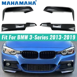 Front Bumper Splitter Trim Kit Fog Light Lamp Cover Canards For BMW F30 F31 F35 320i 328i 330i 335i 340i 316d M Sport 2012-2019