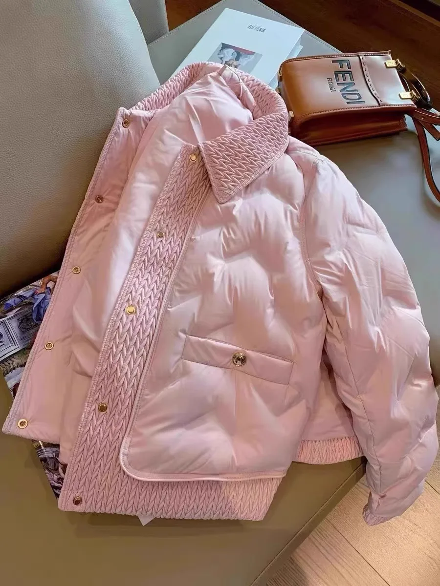 

Korean Sle Sweet Youthful Soft Collar Cotton Jaet Women's Autumn Winter Ele Small ence Open Cardigan Cotton ...