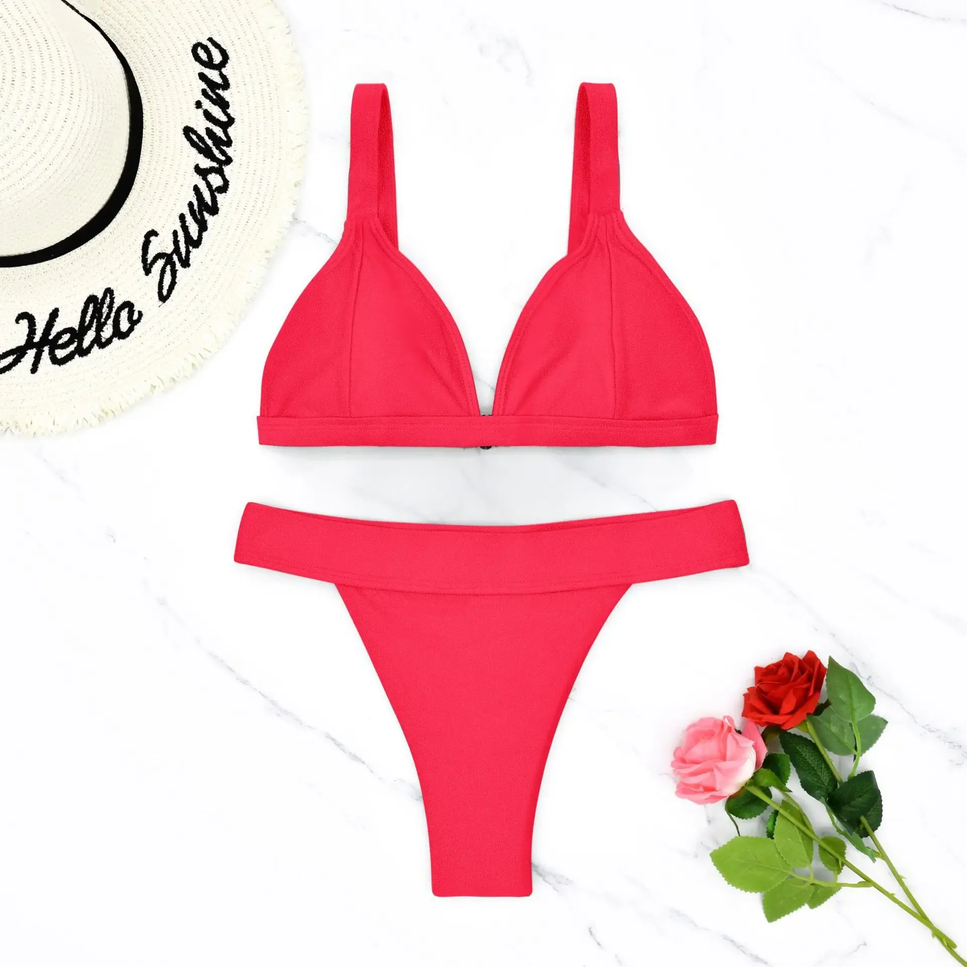 Micro Bikini 2025 Sexy Vrouwen Badpak Vrouwelijke Bloemen String Bikini Set Vrouwen Badmode Braziliaanse Biquini Beach Wear Badpak