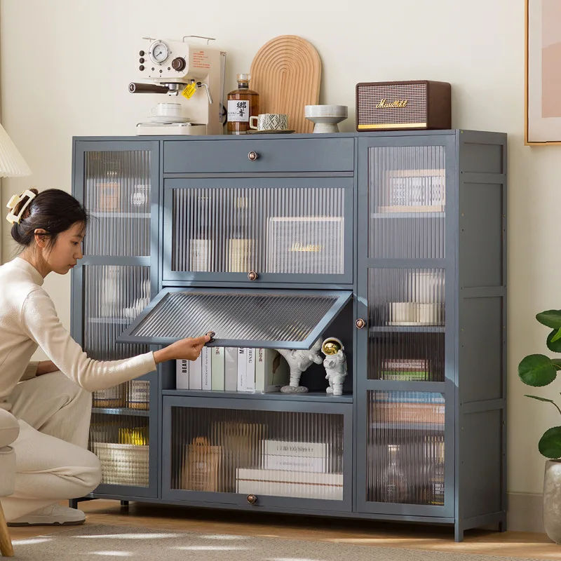 

Floor-to-ceiling bookcase for home use, modern simplicity, dustproof with door, simple floor-to-ceiling low cabinet, wall