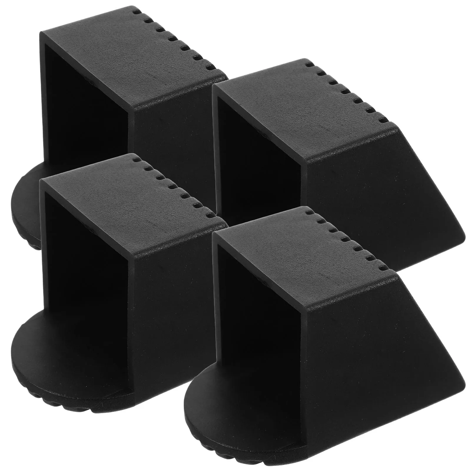 

4 Pcs Square Tube Sleeve Chairs Foot Cover Plastic Leg Workout Equipment Protectors End Cap Socket Gym Accessories Fitness Gear