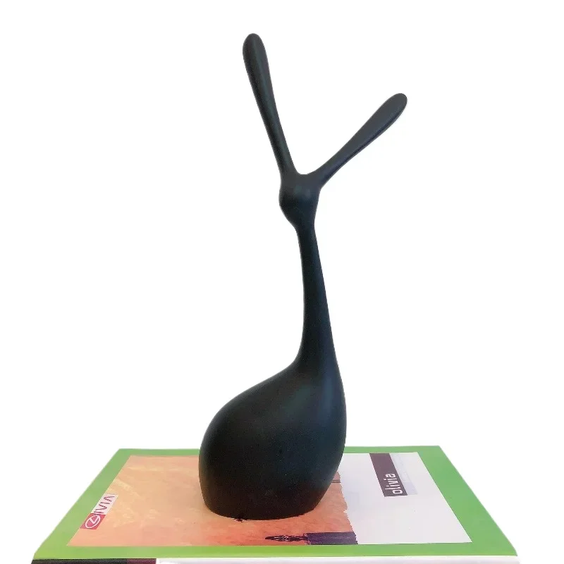 Modern Geometry Rabbit Resin Ornament Crafts Pottery and Enamel Living Room Study and Entrance Decoration
